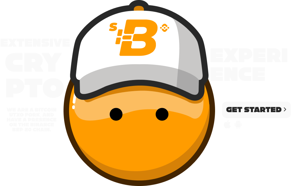 BitCore mascot wearing the sBTX cap