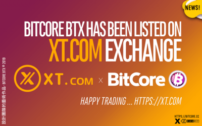 BitCore BTX is available on the XT exchange Chinese exchange